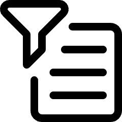 Filter Text Icon from Ultimate Regular Set