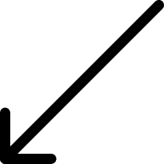 Keyboard Arrow Bottom Left Icon from Ultimate Regular Set
