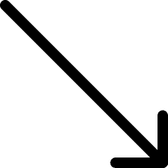 Keyboard Arrow Bottom Right Icon from Ultimate Regular Set