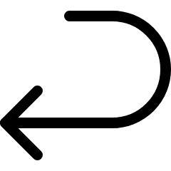 Keyboard Arrow Return Icon from Ultimate Regular Set