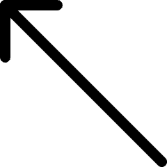 Keyboard Arrow Top Left Icon from Ultimate Regular Set