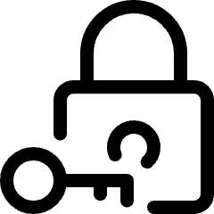 Key Lock 1 Icon from Ultimate Regular Set