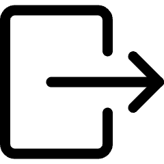 Logout 1 Icon from Ultimate Regular Set