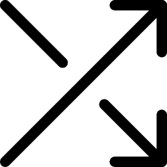 Cross Over Icon from Ultimate Regular Set