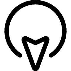 Cursor Move Down Icon from Ultimate Regular Set