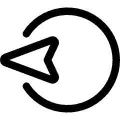 Cursor Move Left Icon from Ultimate Regular Set