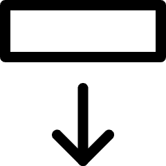 Move Down Icon from Ultimate Regular Set