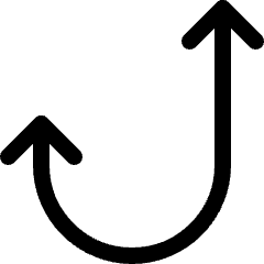 Button Arrow Curve Icon from Ultimate Regular Set