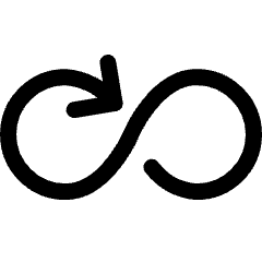 Button Loop Arrow Icon from Ultimate Regular Set