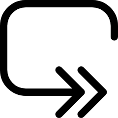 Button Loop Forward Icon from Ultimate Regular Set