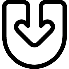 Navigation Down 3 Icon from Ultimate Regular Set