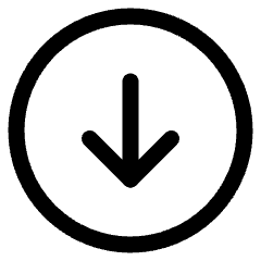 Navigation Down Circle Icon from Ultimate Regular Set