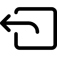 Navigation Previous Icon from Ultimate Regular Set