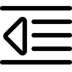 Indent Decrease Icon from Ultimate Regular Set