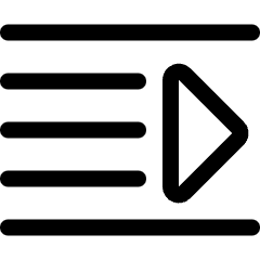 Indent Increase Icon from Ultimate Regular Set