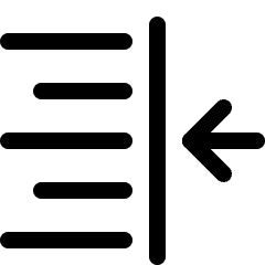 Indent Right Icon from Ultimate Regular Set