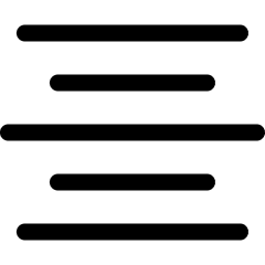 Paragraph Center Align Icon from Ultimate Regular Set