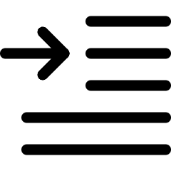 Paragraph Indent First Line Icon from Ultimate Regular Set