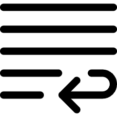 Paragraph Indent Last Line Icon from Ultimate Regular Set