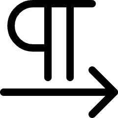 Paragraph Left To Right Icon from Ultimate Regular Set