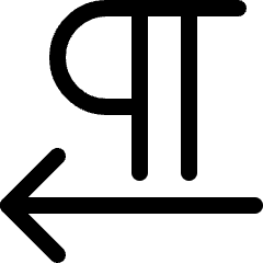 Paragraph Right To Left Icon from Ultimate Regular Set