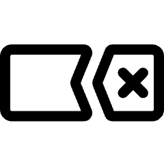 Broken Tab Remove Icon from Ultimate Regular Set