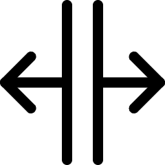 Expand Horizontal Left Right Icon from Ultimate Regular Set