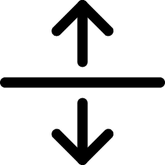 Expand Vertical 2 Icon from Ultimate Regular Set