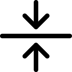 Shrink Vertical 1 Icon from Ultimate Regular Set
