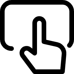 Touchpad Finger Icon from Ultimate Regular Set