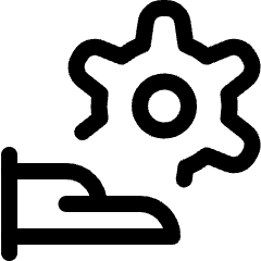 Cog Hand Give Icon from Ultimate Regular Set