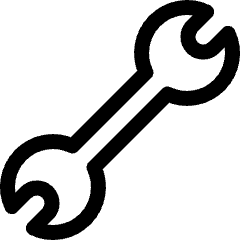 Wrench 1 Icon from Ultimate Regular Set
