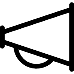 Megaphone 1 Icon from Ultimate Regular Set