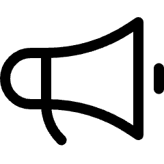 Megaphone Icon from Ultimate Regular Set