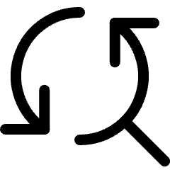 Synchronize Arrows Search Icon from Ultimate Regular Set