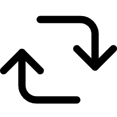 Synchronize Arrows Square 1 Icon from Ultimate Regular Set