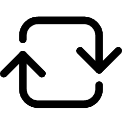 Synchronize Arrows Square 2 Icon from Ultimate Regular Set