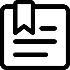 Bookmarks Document Icon from Ultimate Regular Set