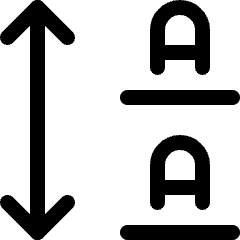 Arrange Spacing Icon from Ultimate Regular Set