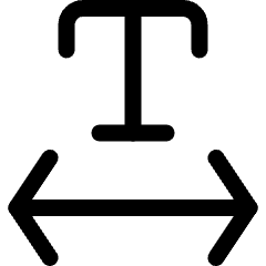 Scale Horizontal Icon from Ultimate Regular Set