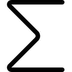 Sigma Icon from Ultimate Regular Set