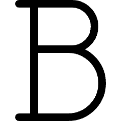 Text Bold Icon from Ultimate Regular Set