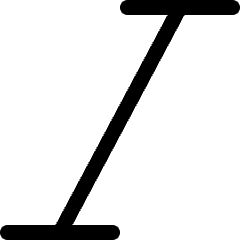 Text Italic Icon from Ultimate Regular Set