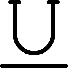 Text Underline Icon from Ultimate Regular Set