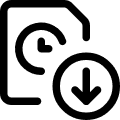 Time Clock File Download Icon from Ultimate Regular Set