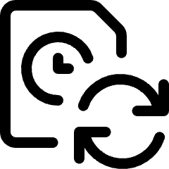 Time Clock File Refresh Icon from Ultimate Regular Set