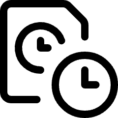 Time Clock File Timer Icon from Ultimate Regular Set