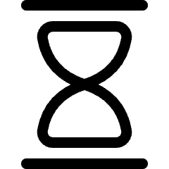 Hourglass 1 Icon from Ultimate Regular Set
