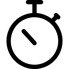 Stopwatch Icon from Ultimate Regular Set