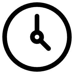 Time Clock Circle 1 Icon from Ultimate Regular Set